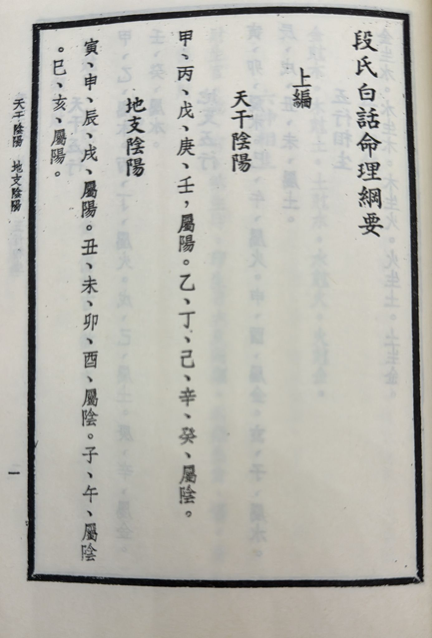 段氏白話命學綱要