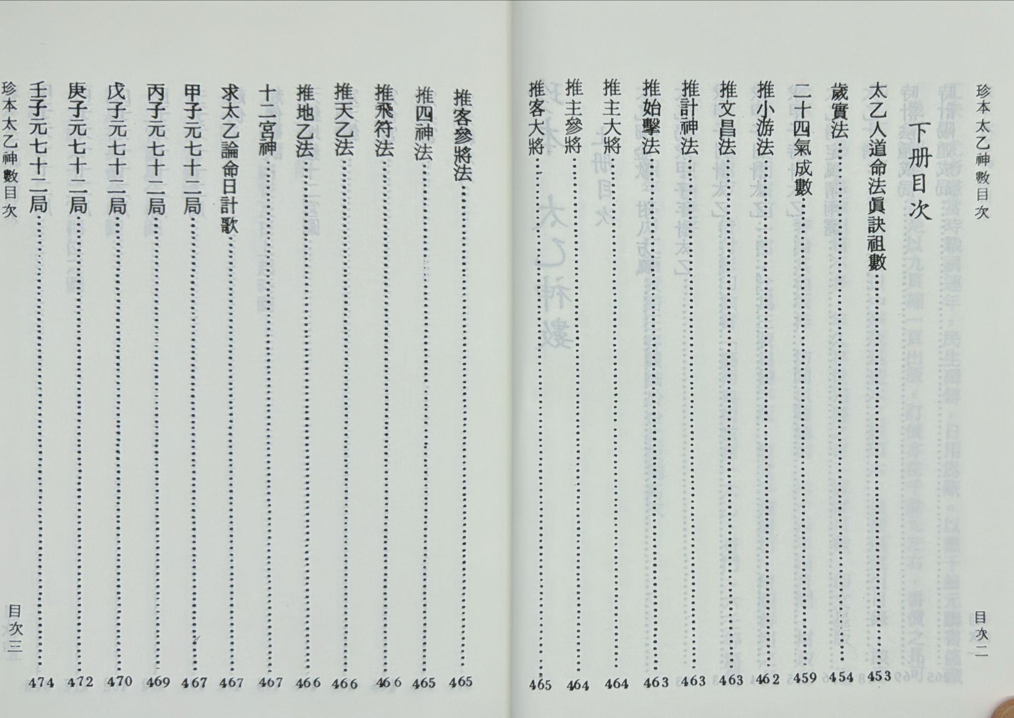 珍本太乙神數《合訂本》