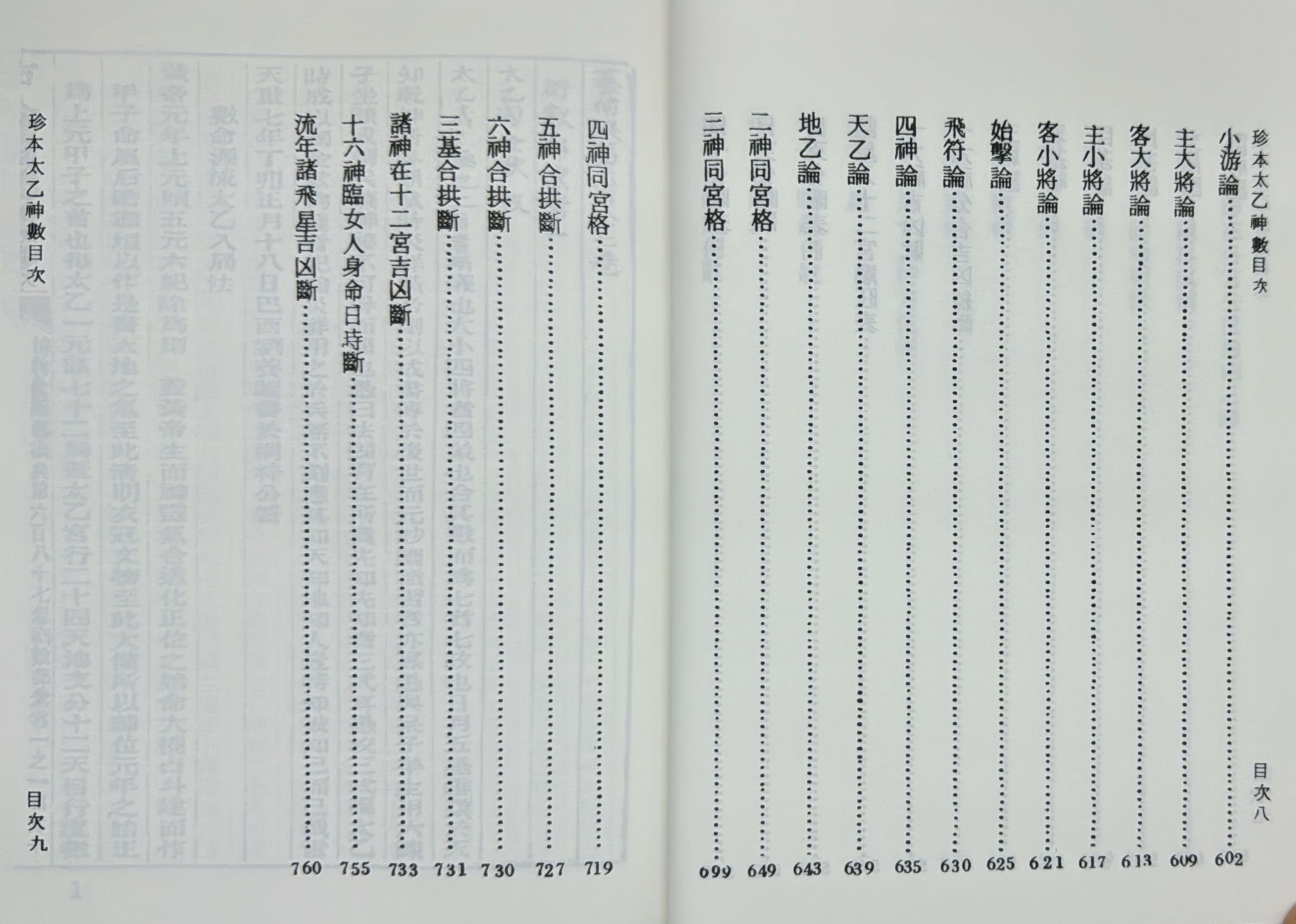 珍本太乙神數《合訂本》